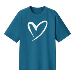 تی‌شرت لانگ آستین کوتاه زنانه مدل قلب کد A1083-Q