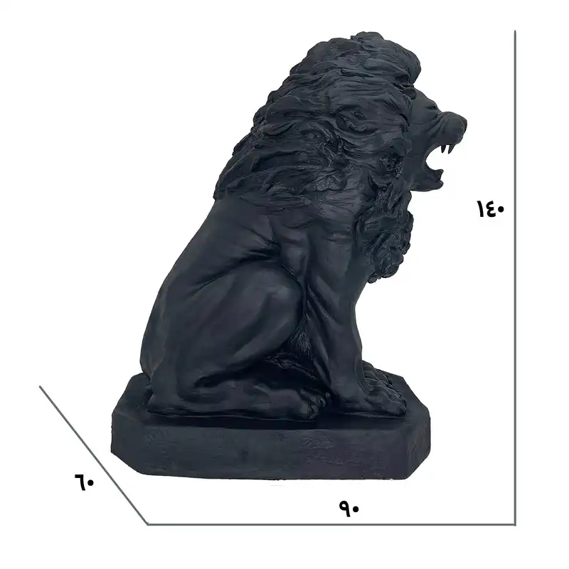 مجسمه مدل شیر نشسته