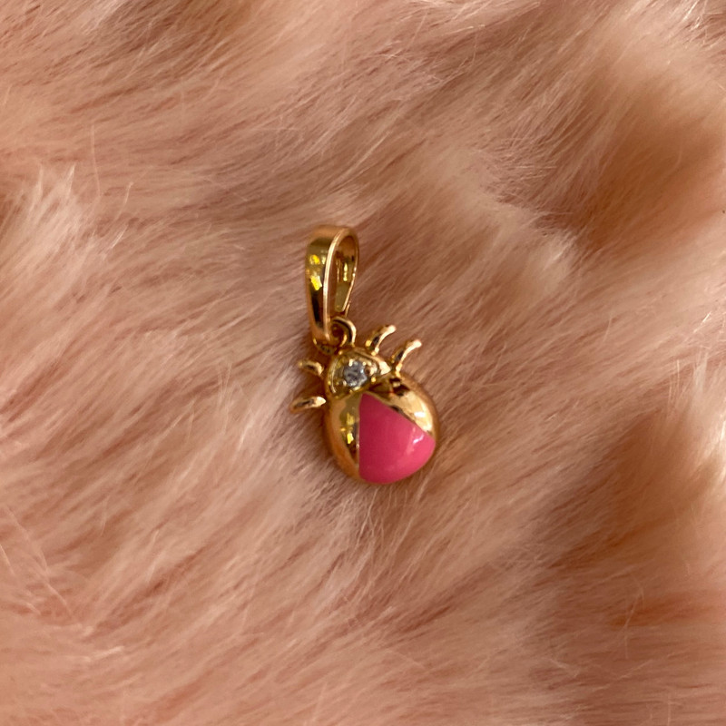 آویز گردنبند دخترانه ژوپینگ مدل کفش دوزک