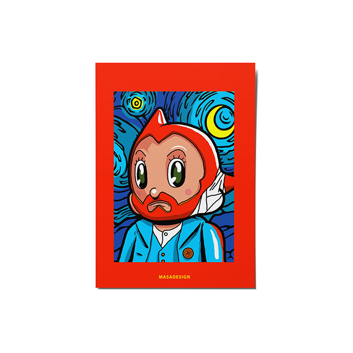 کارت پستال ماسا دیزاین مدل  stkv0570 طرح VANGOGH