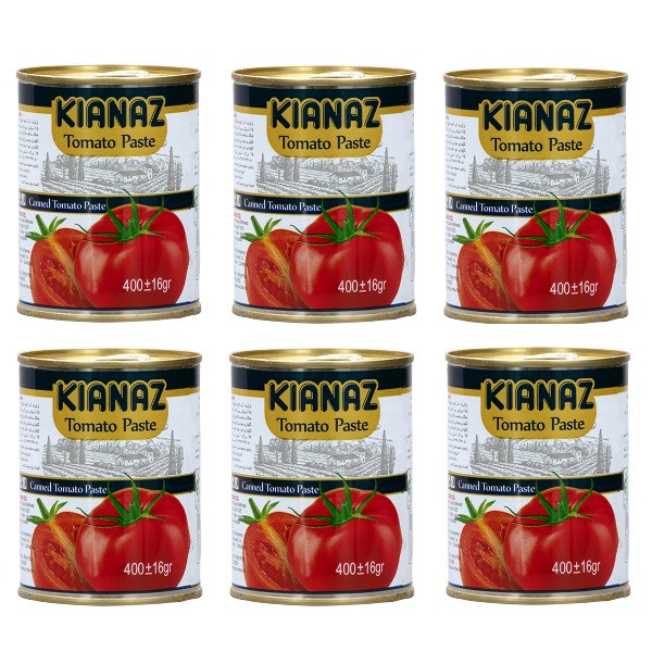 کنسرو رب گوجه فرنگی کیاناز - 400 گرم بسته 6 عددی