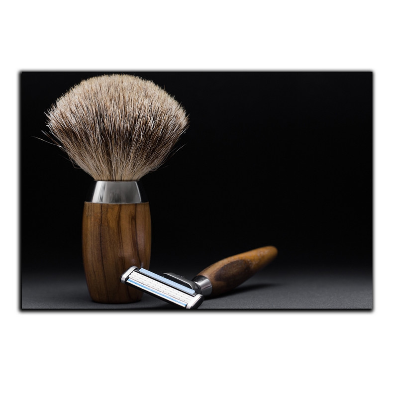 تابلو شاسی بکلیت طرح تیغ و براش اصلاح مدل SH-s1217