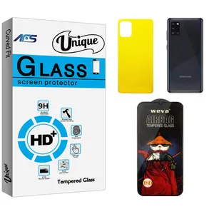 AFS Unique Screen Protector For samsung a31 With Back Protector