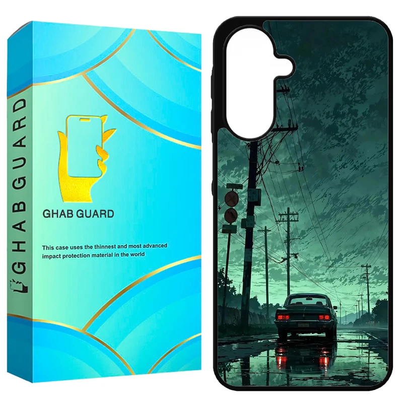 کاور قاب گارد طرح ماشین و جاده مدل GA26 مناسب برای گوشی موبایل سامسونگ Galaxy A26 5G / A17 5G