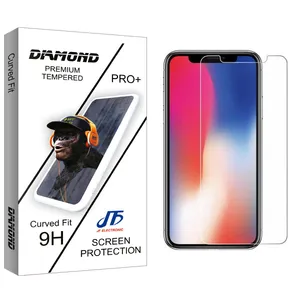 JF Diamond glass Screen Protector For Apple iPhone X