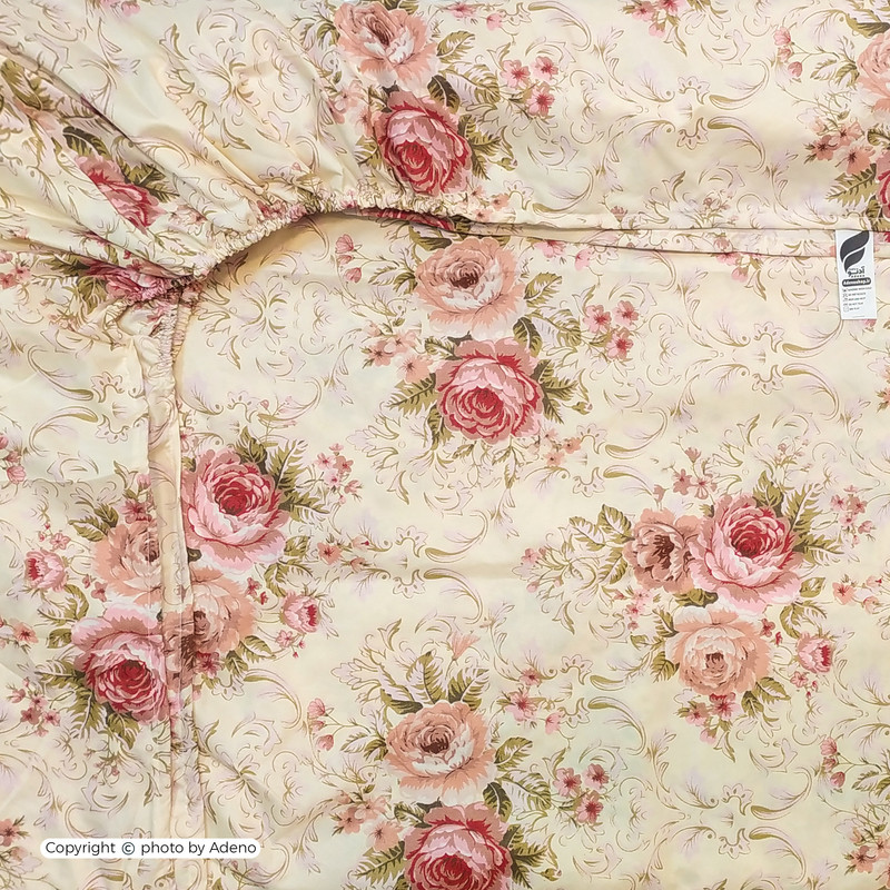 ملحفه آدنو مدل گلزار کد CH49 دونفره سایز 160x200 سانتی متر
