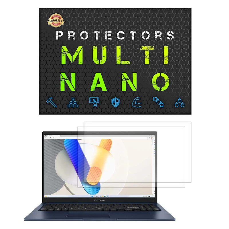 محافظ صفحه نمایش آنتی رفلکس مولتی نانو مدل X-S2M مناسب برای لپ تاپ ایسوس VivoBook 15 F1504VA 15.6 Inch 2023 بسته دو عددی