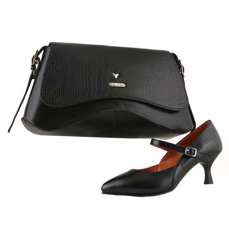 ست کیف و کفش زنانه چرم یلسان مدل آیریا کد OLOVIYA-PRM-930