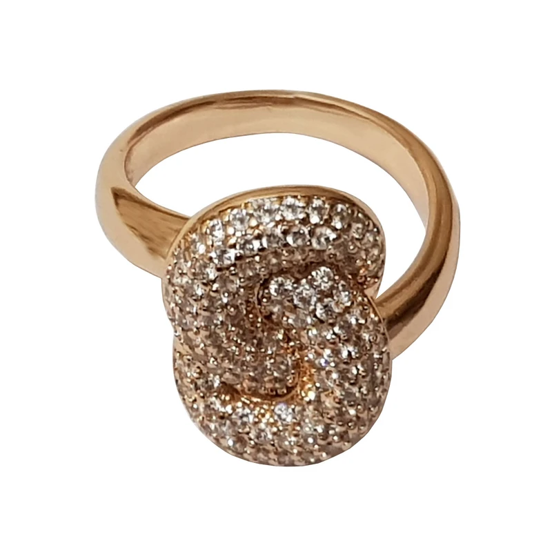 انگشتر زنانه ژوپینگ مدل بینهایت فول نگین 3635