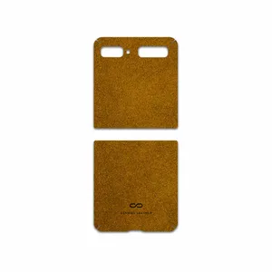 MAHOOT Brown-Chamois-Leather Cover Sticker for Samsung Galaxy Z Flip