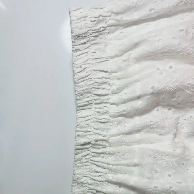 دامن چیندار زنانه مدل خامه دوزی رنگ سفید