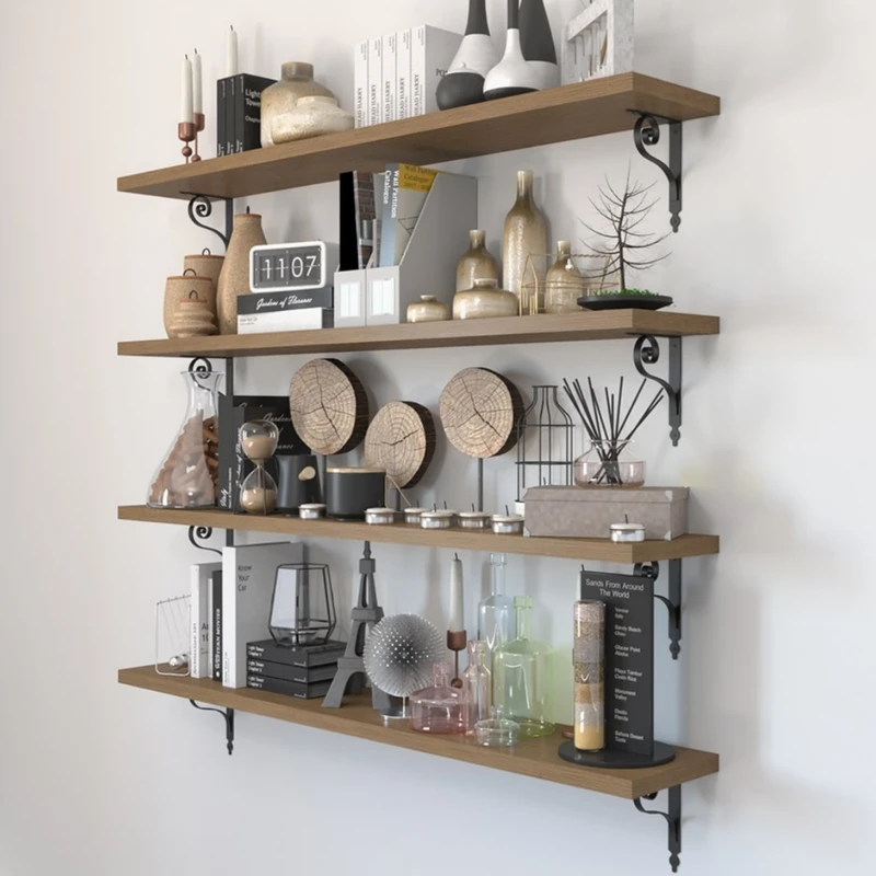 عکس شماره 7 : پایه نگهدارنده طبقه دیواری کد 5 بسته 2 عددی