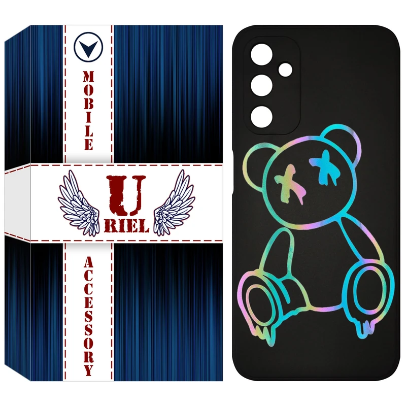 کاور یوریل قاب مدل KSH کد 44 طرح خرس رنگی مناسب برای گوشی موبایل سامسونگ Galaxy M14