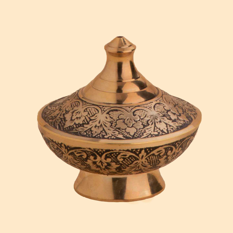 قندان برنجی مدل لیلیوم