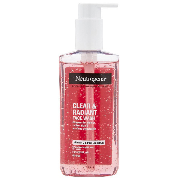 ژل شستشو صورت نوتروژینا مدل clear and radiant حجم 200 میلی لیتر ژل شستشو صورت نوتروژینا مدل clear and radiant حجم 200 میلی لیتر