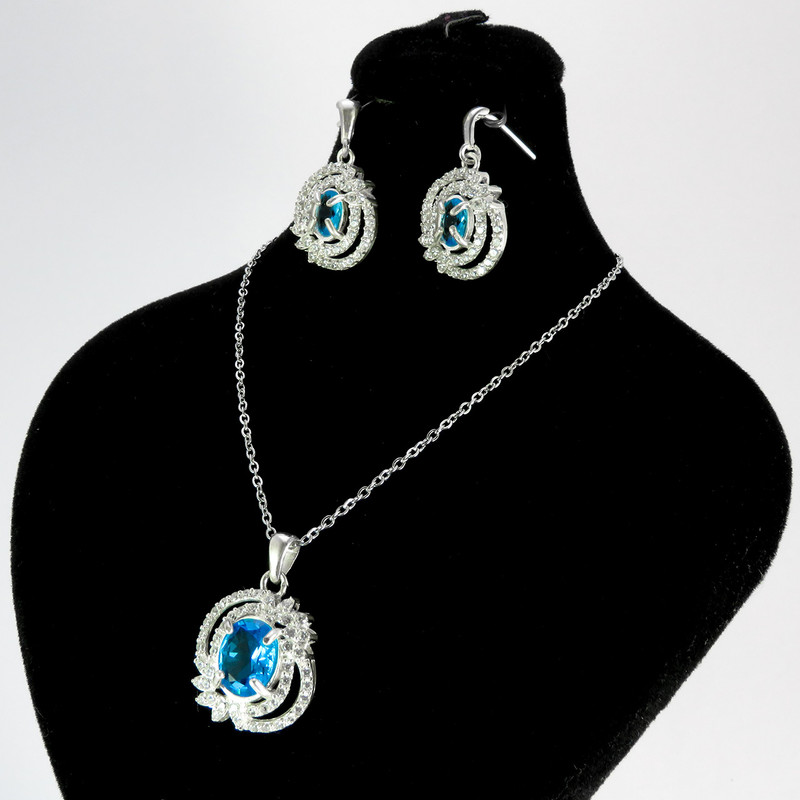 نیم ست نقره زنانه کد AV138