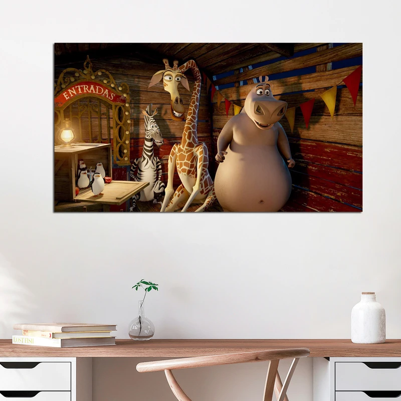 تابلو شاسی کودک مدل انیمیشن ماداگاسکار کد 12