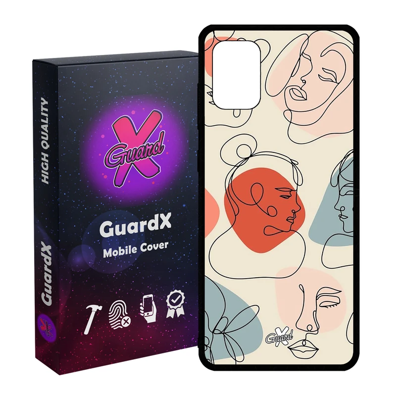 کاور گارد ایکس طرح دختر مدل Glass10363 مناسب برای گوشی موبایل سامسونگ Galaxy A51