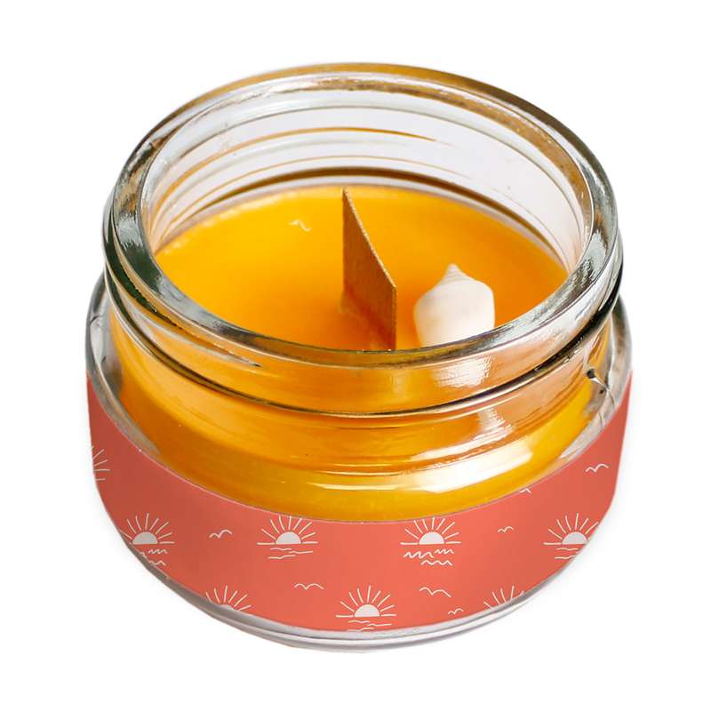 شمع لیوانی طرح غروب افتاب مدل C350