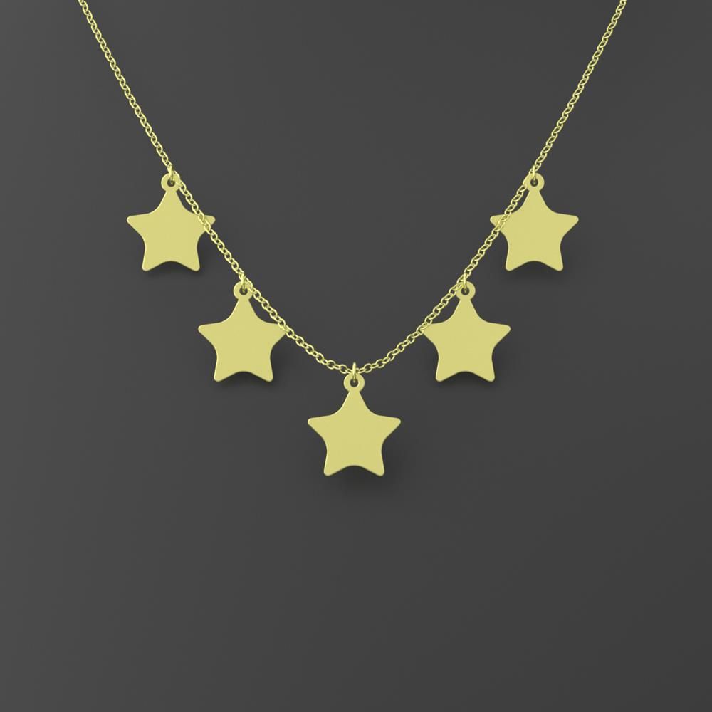 گردنبند طلا 18 عیار زنانه مدوپد مدل ستاره کد RNA15361 - - 4
