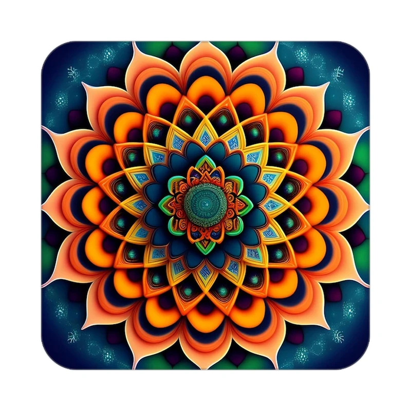 زیر لیوانی کاکتی طرح گل مدل mp16944