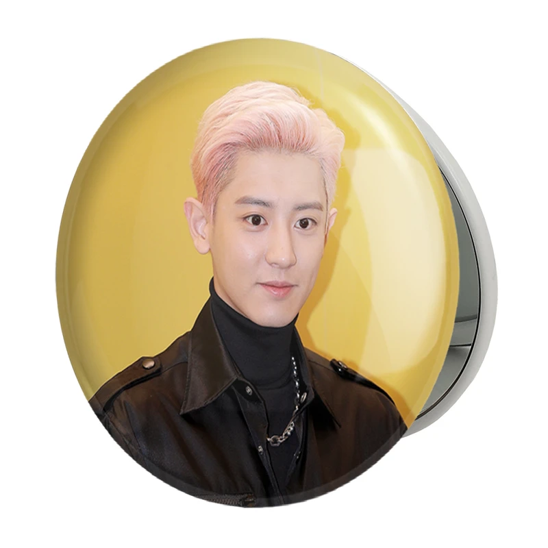 آینه جیبی خندالو طرح پارک چانیول گروه اکسو EXO مدل تاشو کد 13316 