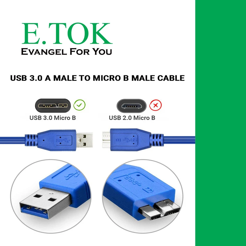 عکس شماره 13 : کابل هارد usb3.0 ایتوک مدل nimble طول 0.3 متر