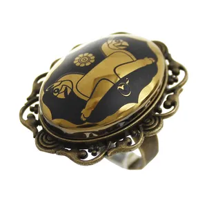 انگشتر زنانه مدل حدید شیردال کد 6912