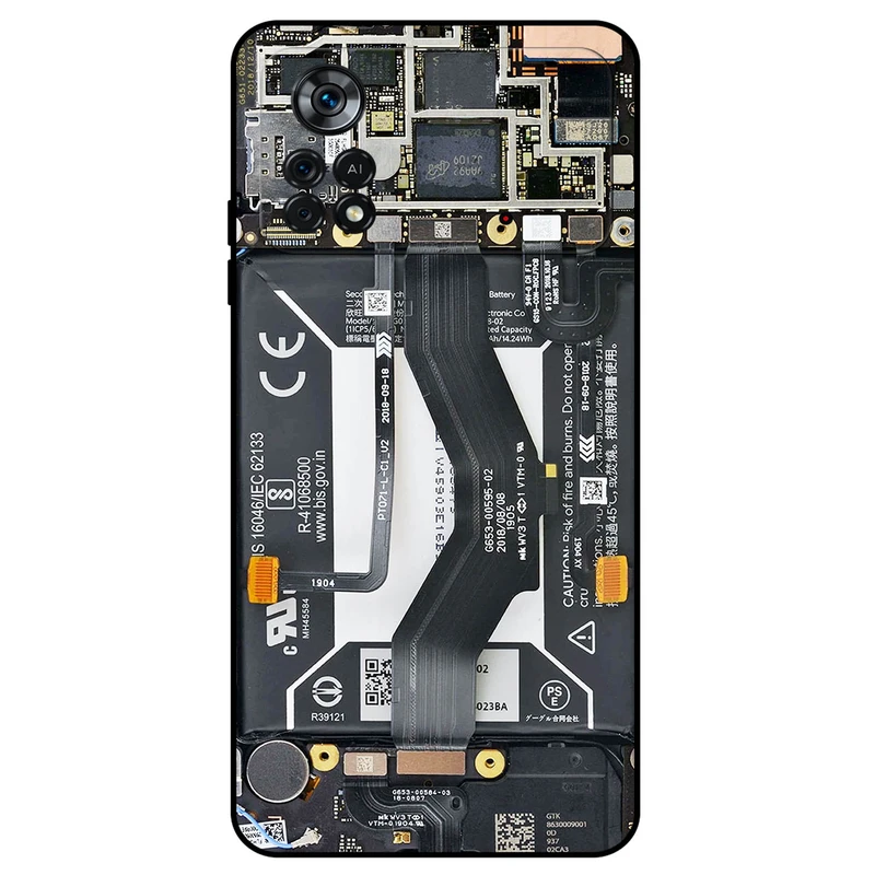 کاور مگافون طرح برد موبایل مدل 8004 مناسب برای گوشی موبایل شیائومی Poco X4 Pro 5G