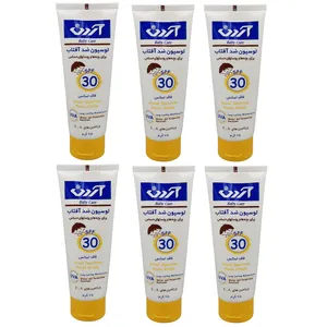 لوسیون ضد آفتاب بچه آردن مدل SPF 30 حجم 75 میلی لیتر مجموعه شش عددی