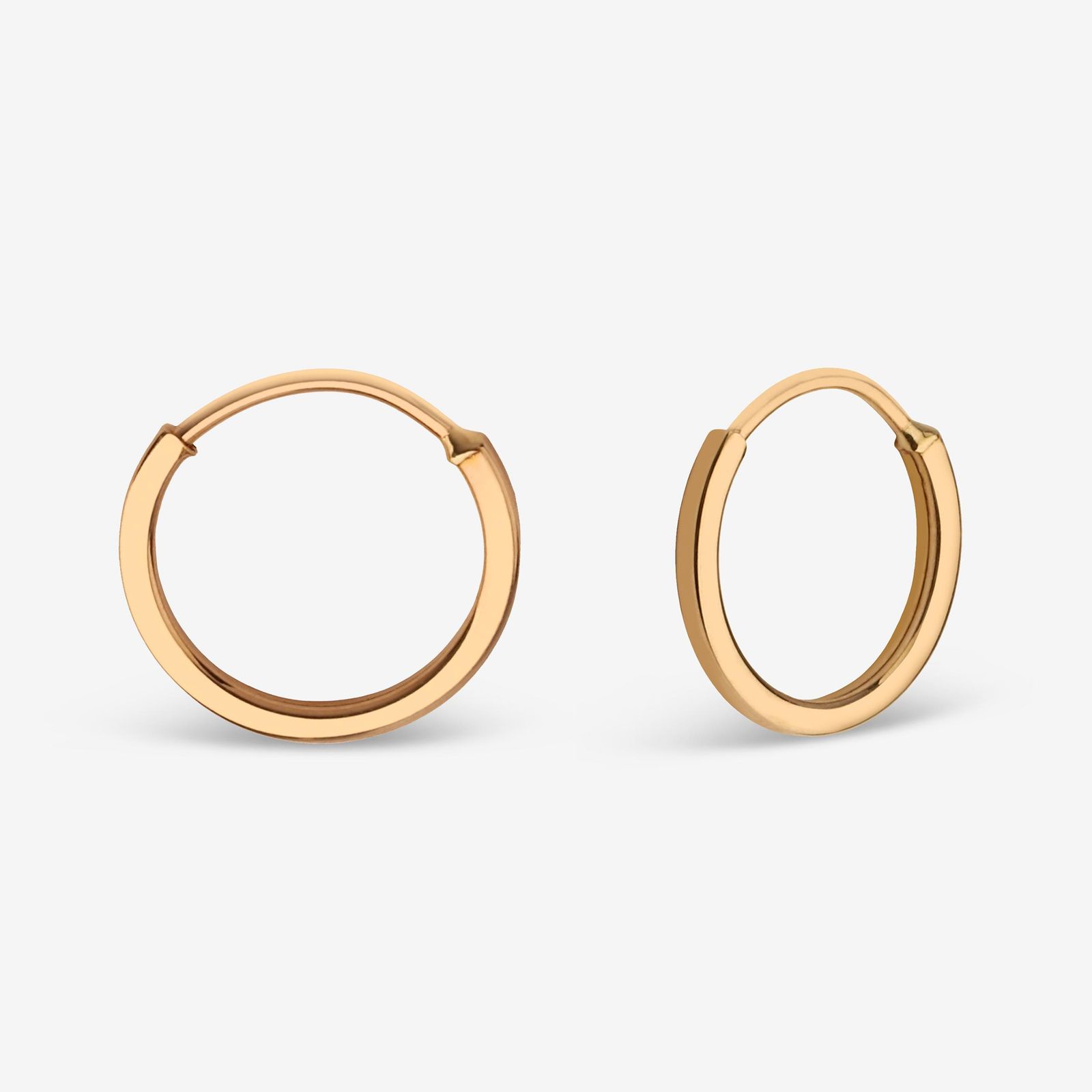 گوشواره حلقهای طلا 18 عیار زنانه وی گالری مدل am111 -  - 1