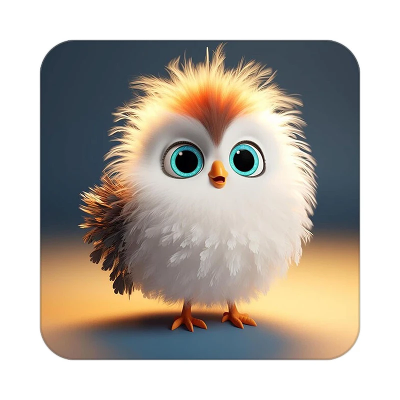 زیر لیوانی کاکتی طرح حیوانات کارتونی مدل mp28097