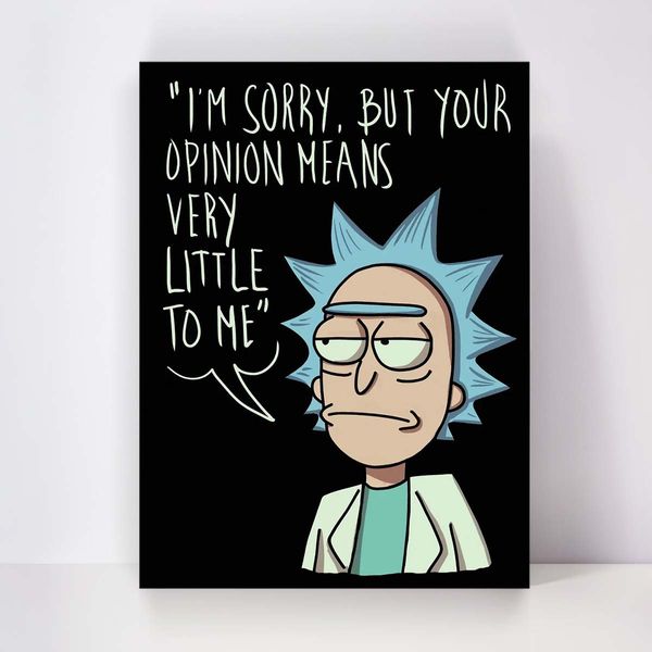 تابلو شاسی مدل Rick and Morty کد S-5057 تابلو شاسی مدل Rick and Morty کد S-5057