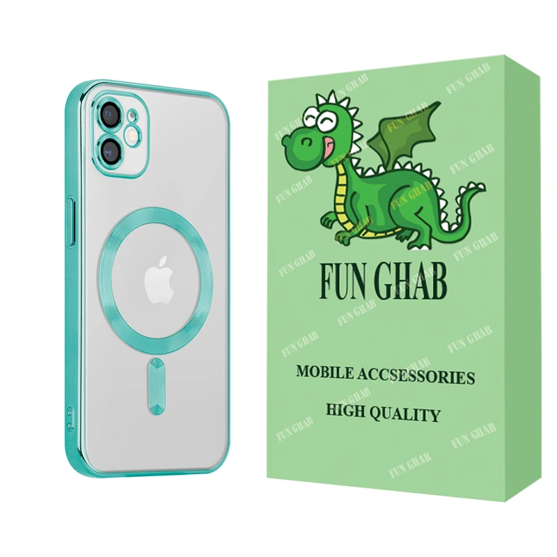 کاور فان قاب مدل مگ سیف طرح LUX مناسب برای گوشی موبایل اپل iPhone 12