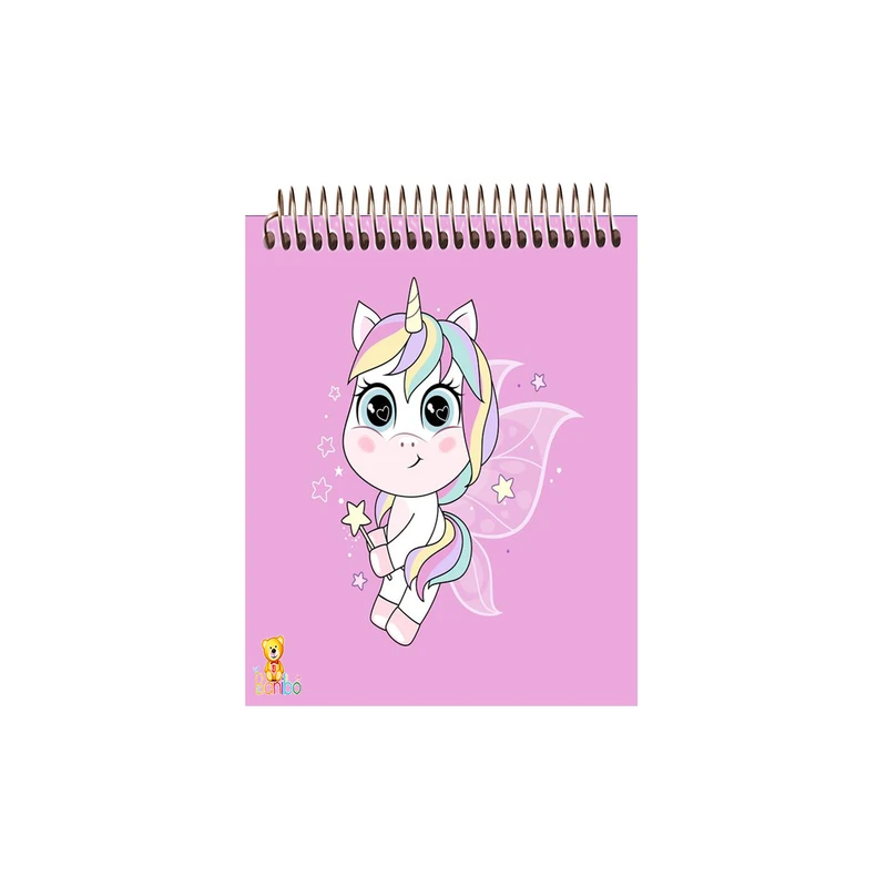 دفتر نقاشی 50 برگ بانیبو مدل  یونیکورن کد 570