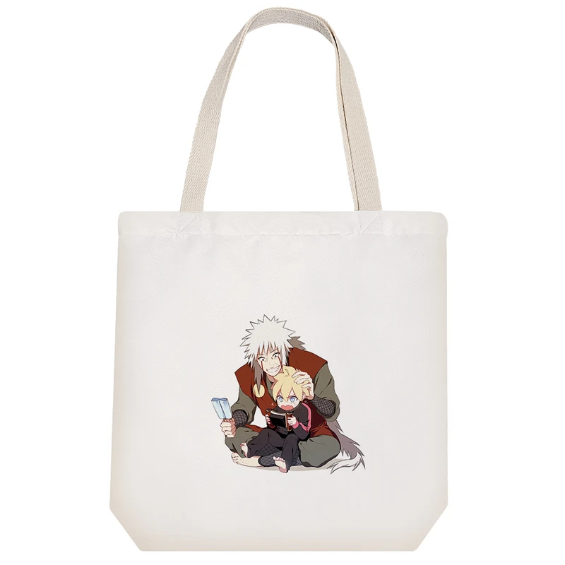 ساک خرید خندالو مدل بوروتو و جیرایا انیمه ناروتو کد 1161