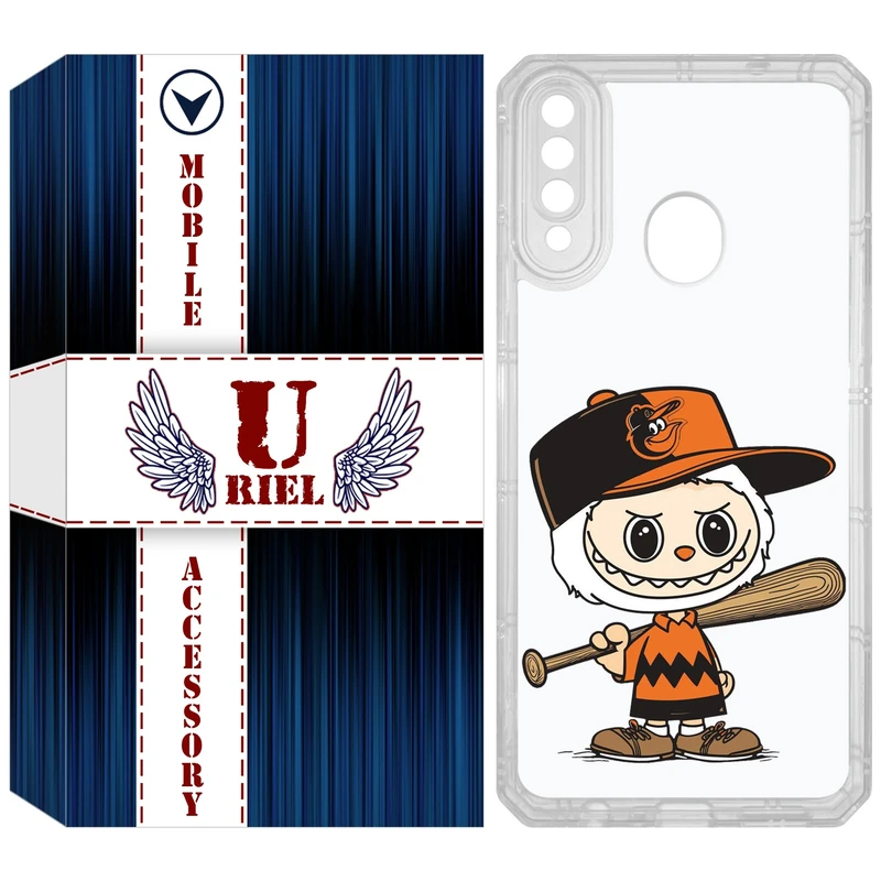 کاور یوریل مدل Clear کد 128 طرح لبوبو مناسب برای گوشی موبایل سامسونگ Galaxy A20s