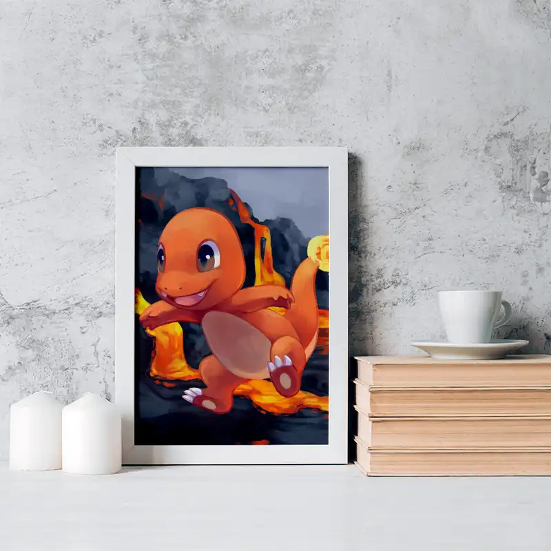 تابلو خندالو مدل  هیتوکاگه انیمه پوکمون کد 17324