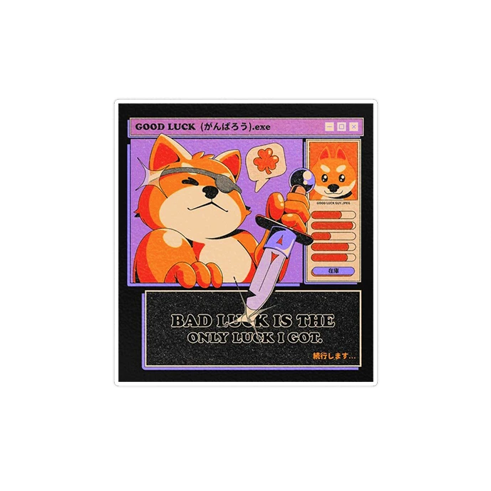 استیکر لپ تاپ ماسا دیزاین طرح dog مدل STK1543