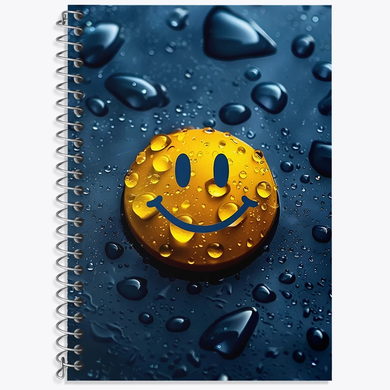 دفتر زبان 50 برگ خندالو مدل سه خط طرح ایموجی کد N5400