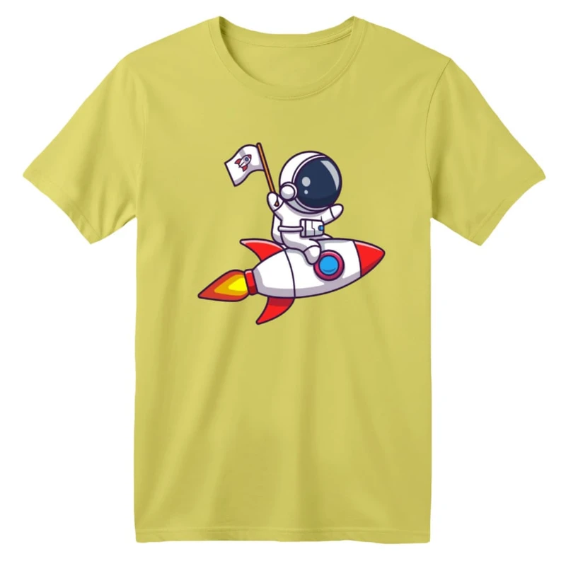 تی شرت آستین کوتاه بچگانه مدل فضانورد کد ۱۷