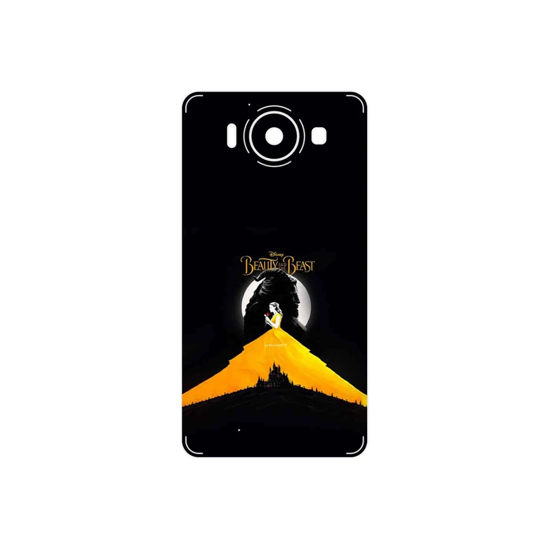 برچسب پوششی ماهوت مدل Beauty and the Beast مناسب برای گوشی موبایل مایکروسافت Lumia 950