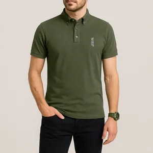پولوشرت آستین کوتاه مردانه تکنیک+07 مدل TS-159-ZE رنگ زیتونی