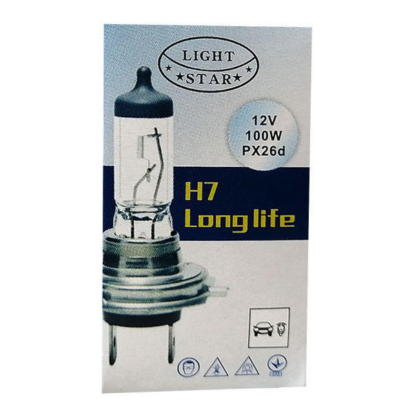 لامپ جلو خودرو لایت استار مدل H7.12v,100w.px26d
