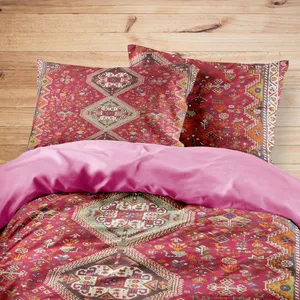 سرویس روتختی مدوپد طرح قالیچه آباده سه‌ترنج مدل C-abade01 یک نفره 4 تکه