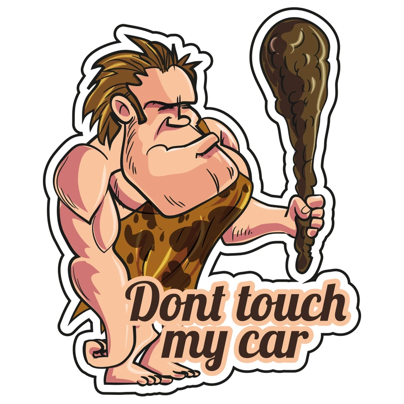 برچسب خودرو مدل dont touch my car کد 322