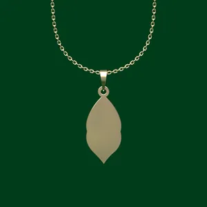 گردنبند طلا 18 عیار زنانه مدوپد مدل هندسی کد FF2-1-1018