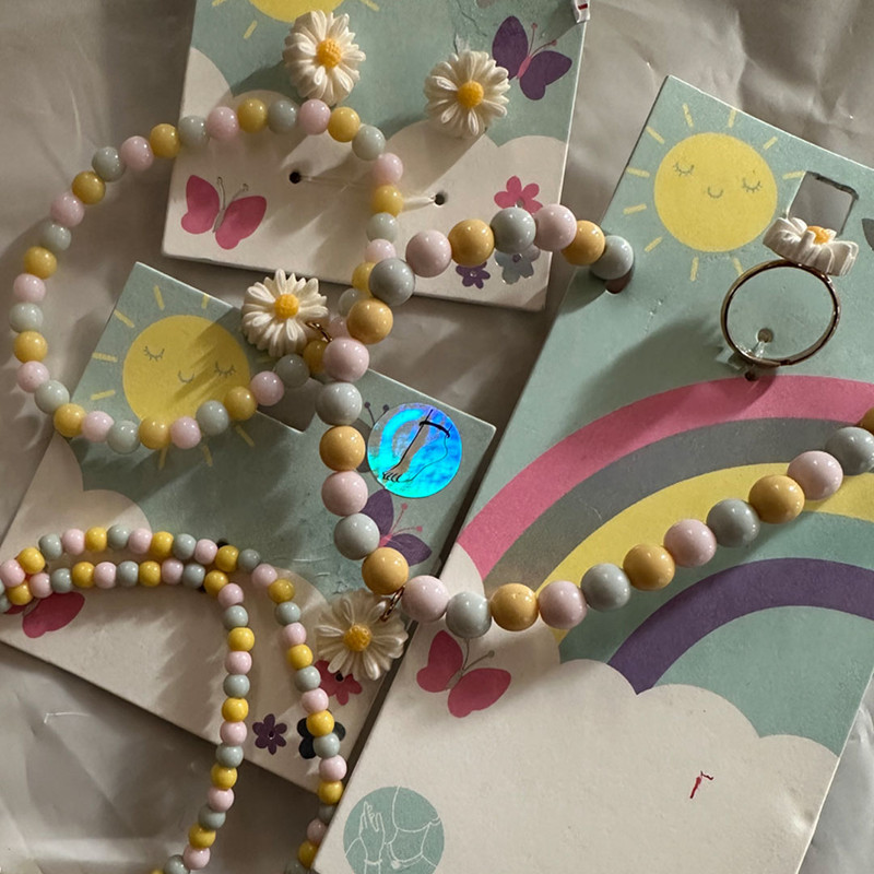 ست دخترانه مدل بابونه کد 7557