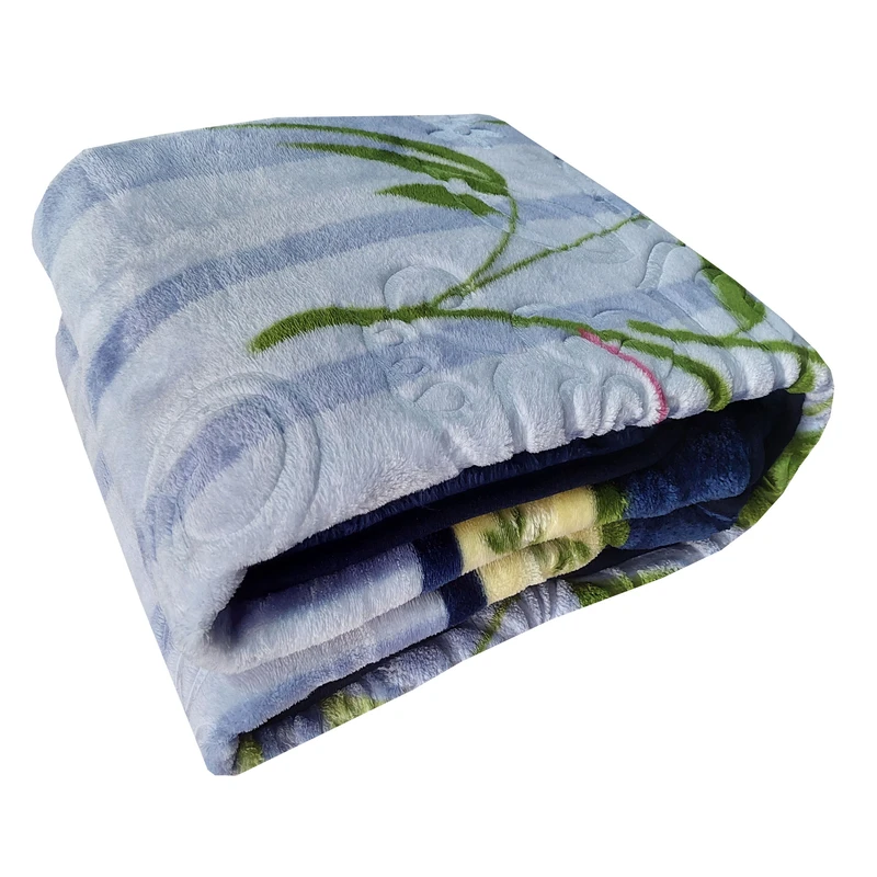 پتو 1 نفر نرمینه بافت مدل نسیم کد 45 سایز 210x155 سانتی‌متر