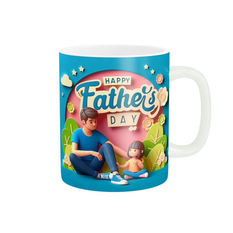 ماگ پادآفرین مدل روز پدر روز مرد طرح روز پدر مبارک کد p3107